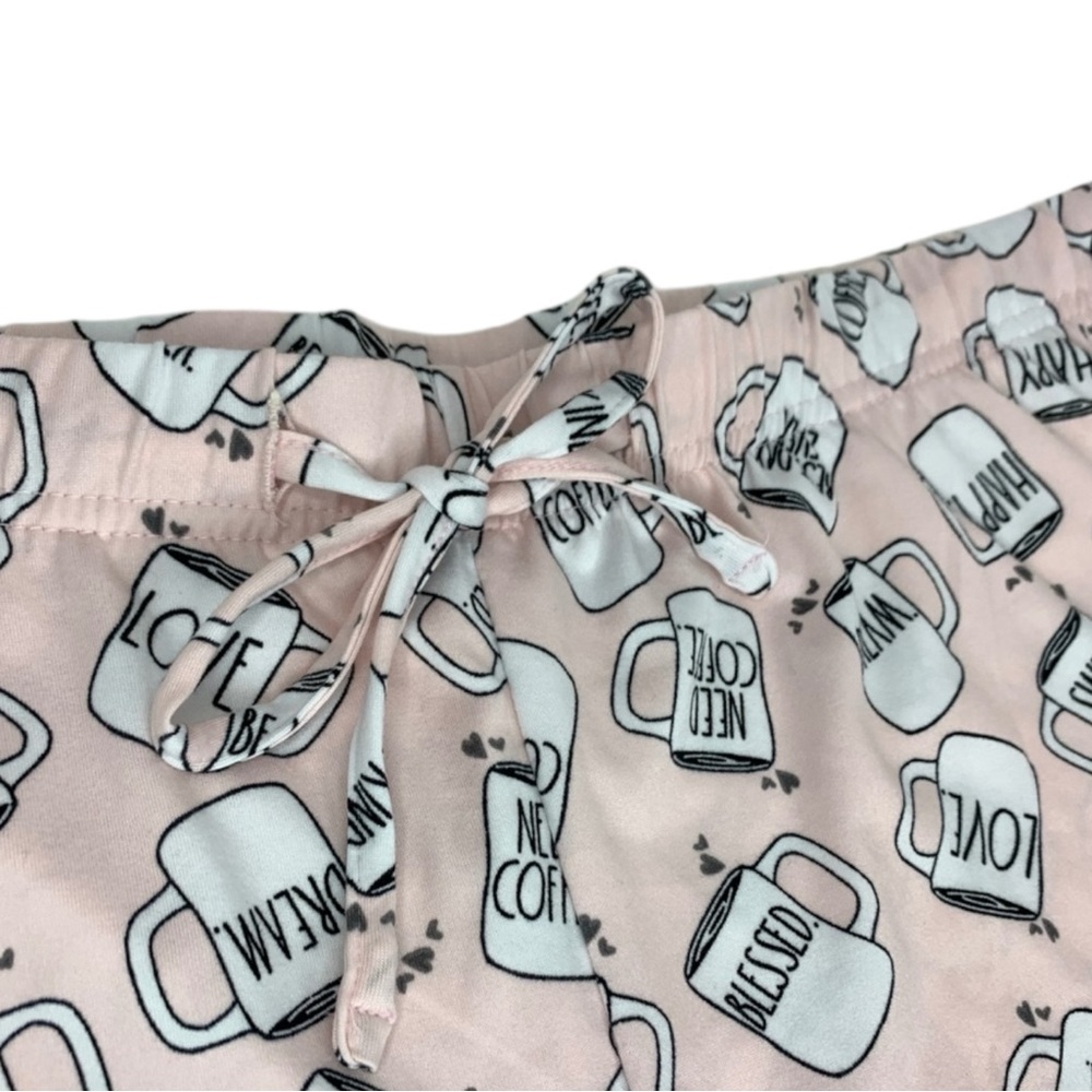 RAE DUNN Coffee Mug Print Sleep Shorts in Pink Size XL — SUPER SOFT!!! - Picture 6 of 13